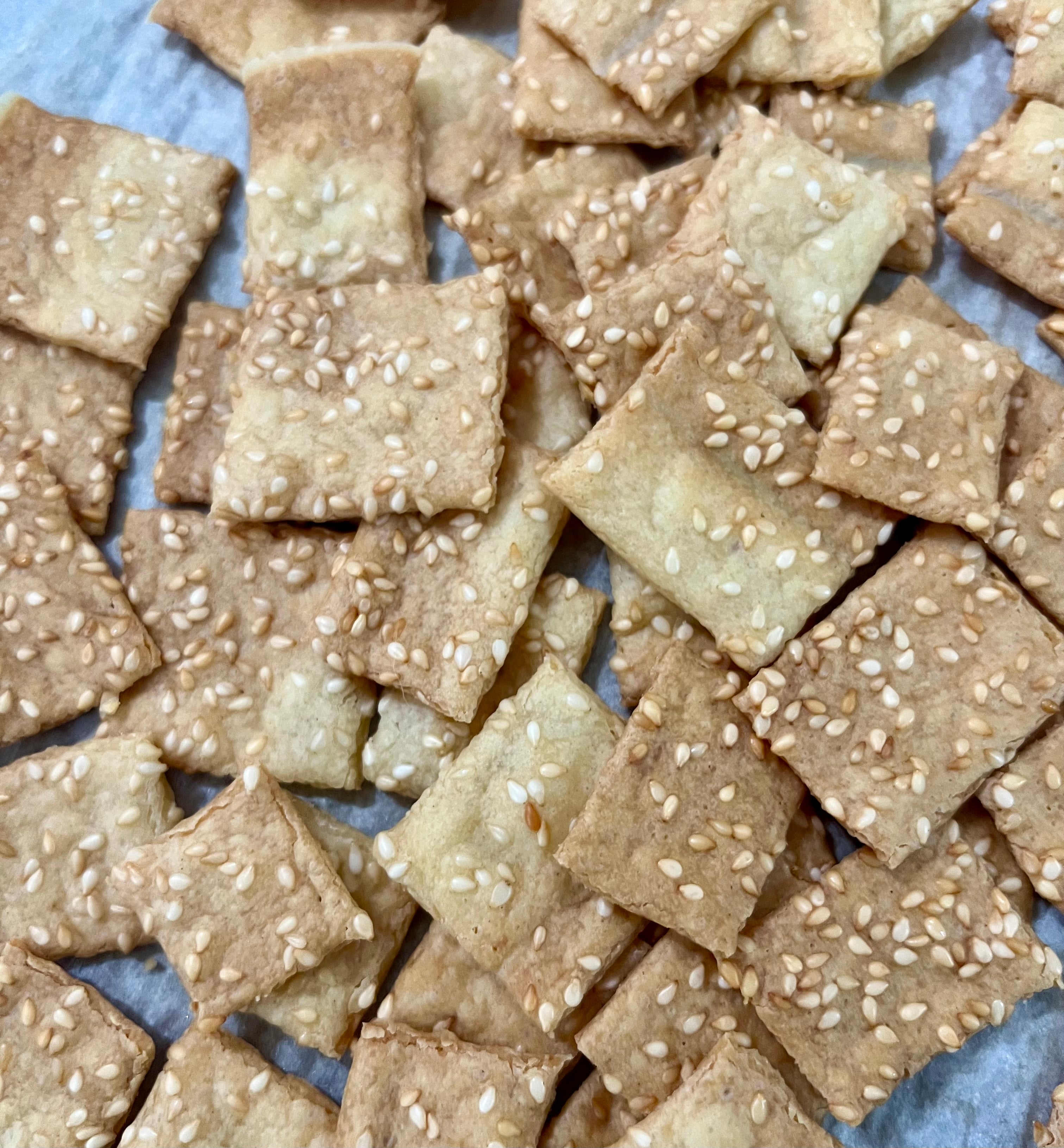 Sourdough Crackers - Sesame seeds
