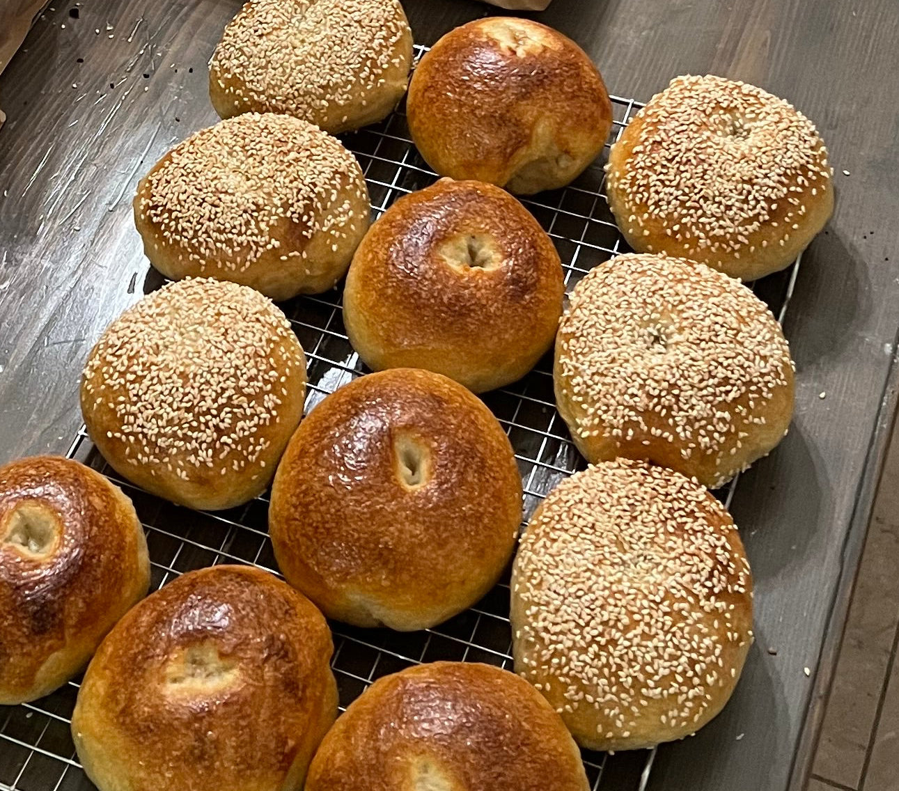 Sourdough Bagels - Plain and Sesame Seed