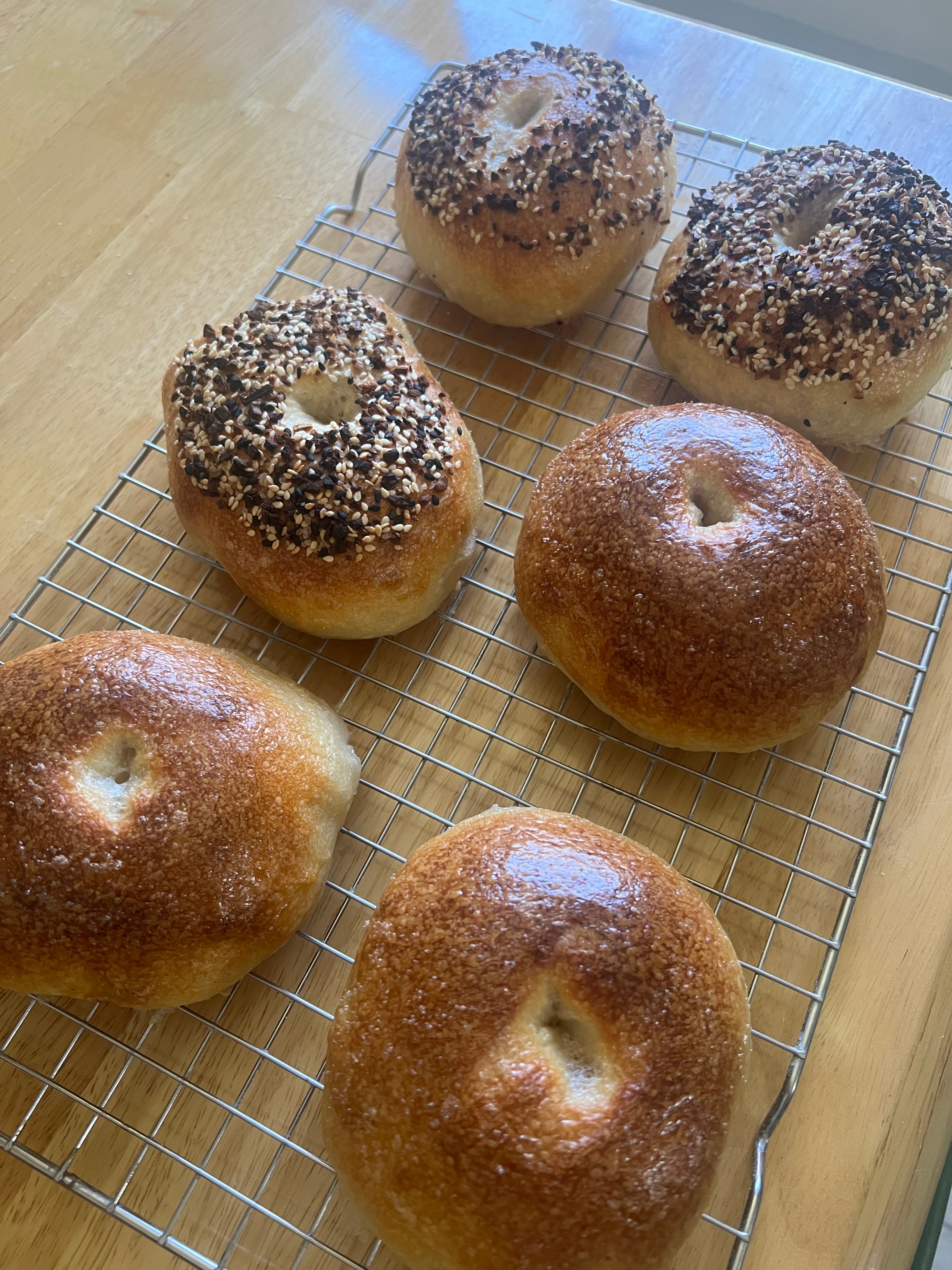 Sourdough Bagels - Plain and Everything